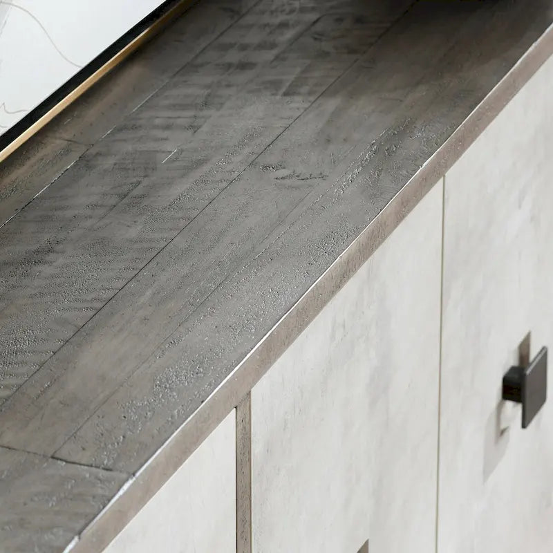 Denver 80 Distressed Gray Sideboard Buffet