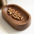 3-Piece Tabletop Organization Set with File Rack, Tray & Accessories, Walnut Wood & Brass Metal