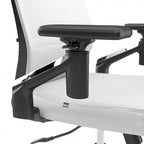 Mid Back Bonded Leather Office Chair, Adjustable Height & Armrests, 275 lbs, Chrome Base